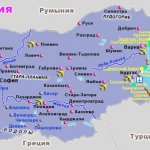 Карта Болгарии с Курортами